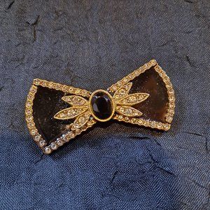Vintage Enameled Pin with Stones